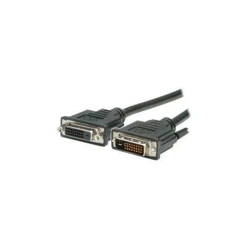 Value DVI priključni kabel DVI-D 24+1-polni utikač 1.00 m crna 11.99.5562 sa zaštitom, mogućnost vijčanog spajanja DVI k Cijene