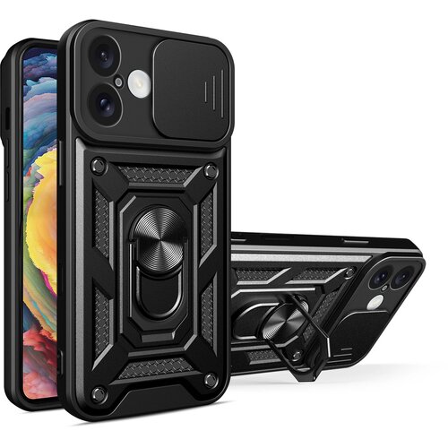 HURTEL HYBRID ARMOR CAMSHIELD OVITEK ZA IPHONE 16 Z ZAŠČITNIM STOJALOM ZA KAMERO, (5000311068) Cene
