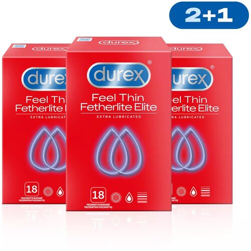 Durex Feel Thin Fetherlite Elite Extra Lubricated 54 pack Slike