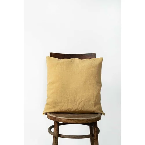 Linen Tales lanena jastučnica boje meda, 45 x 45 cm