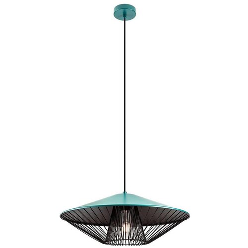  Redo 01-3010 - Visilica na sajli GRILL 1xE27/42W/230V prečnik 49,5 cm crna/tirkizna Cene