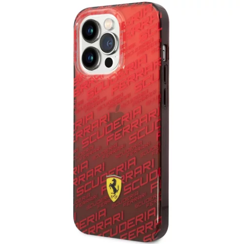 Ferrari silikonski ovitek Scuderia FEHCP14LEAOR za iPhone 14 Pro - rdeč