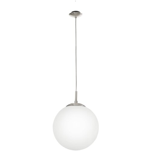Eglo VISEČA SVETILKA RONDO (60 W, E27, IP20, premer 30 cm, vi&amp;scaron;ina 110 cm , bela, steklo) Slike