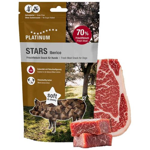 Platinum Poslastice za pse Stars, Iberico, 185g Slike