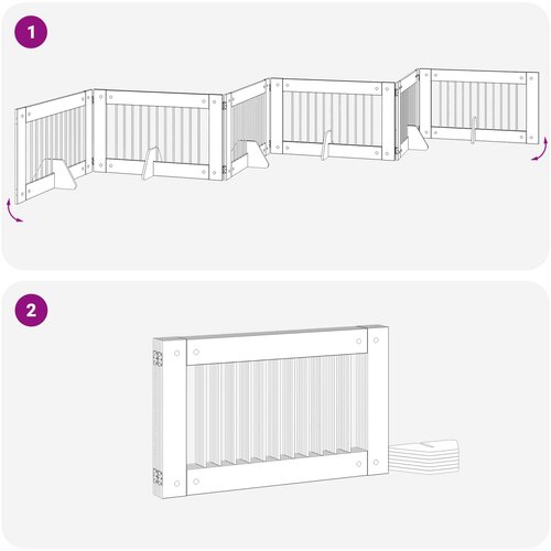  Vrata za pse s postoljem 6 pcs Crni hrast 100 x 60 cm Slike