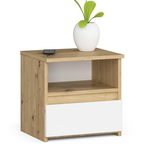 AKORD KOMODA CL1 OAK ARTISAN / BELA, (21702800) Cene