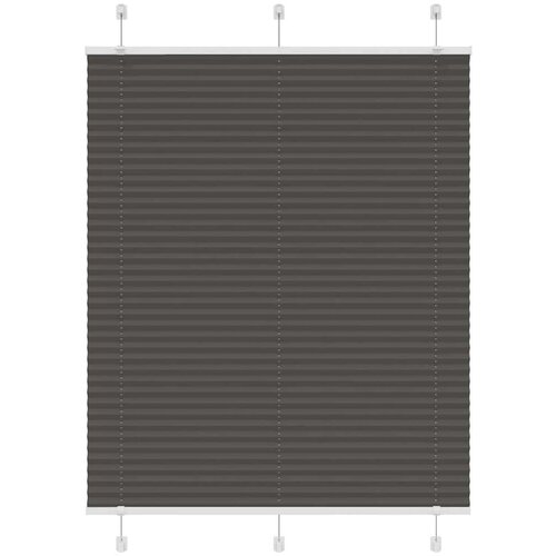 vidaXL Plisirana žaluzija črna 110x150 cm Širina tkanine 109,4 cm Cene