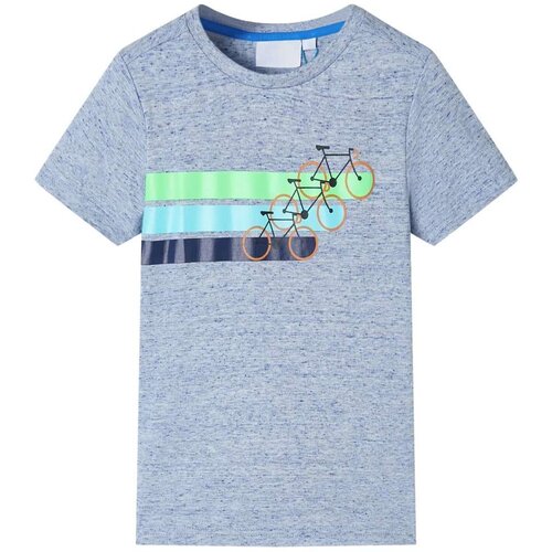  Dječja majica s kratkim rukavima plava prošarana 92 Cijene