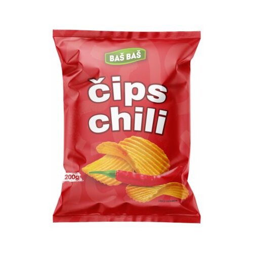 Baš Baš ČIPS REBRASTI CLASSIC ČILI 200G Cene