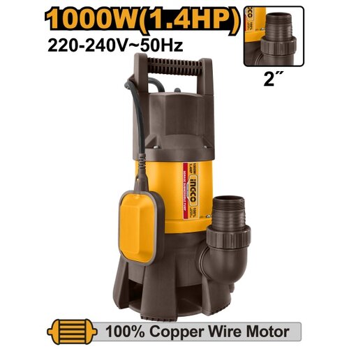 Ingco spd10001 potapajuća pumpa za prljavu vodu 1000w ( spd10001 ) Cene