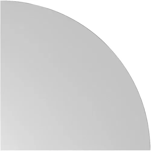 eurokraft pro RENATUS - Povezovalna plošča, 90° četrtina kroga, ŠxG 800 x 800 mm, svetlo siva