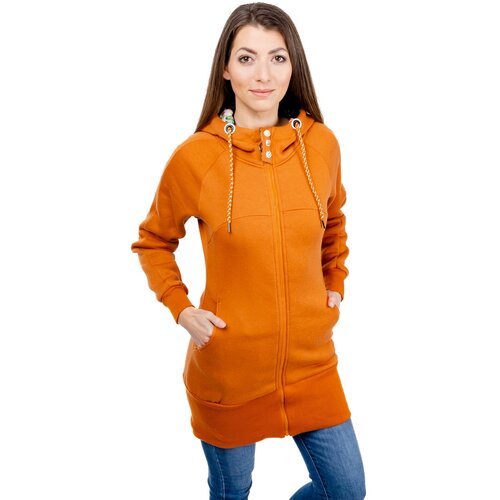 Glano Women's Extended Sweatshirt - orange Cene