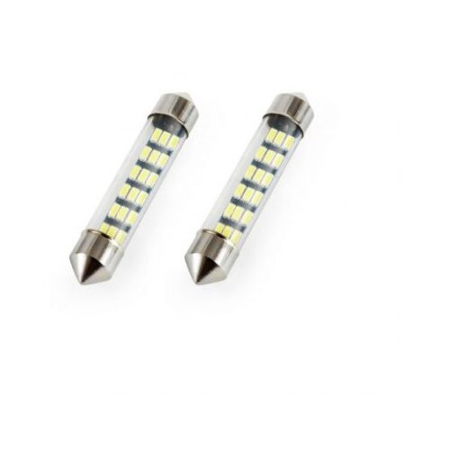 Amio avto led sijalka festoon C5W 12V 41mm 3014 18 led 2 kosa Slike