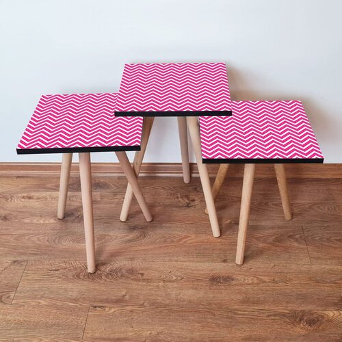 Hanah home set klub stočića 3Shp299, 3 komada, Šarena Cene