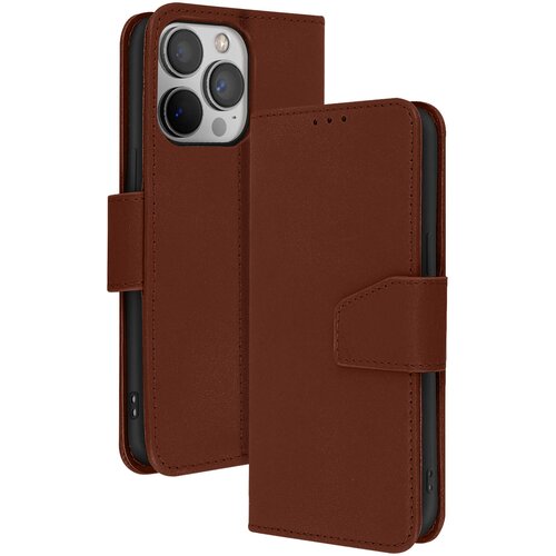 AVIZAR Denarnica etui za iPhone 13 Pro Max iz premium usnja s funkcijo stojala, Rjava, (5000190632) Cene
