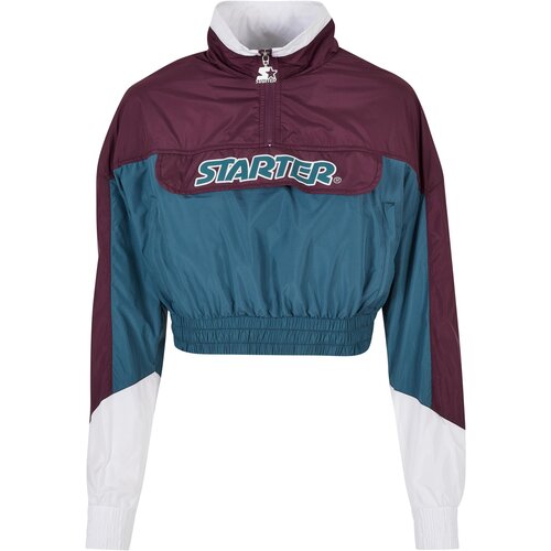 Starter Black Label Women's Beginner Jacket with Color Block Dark Purple/Teal Cene