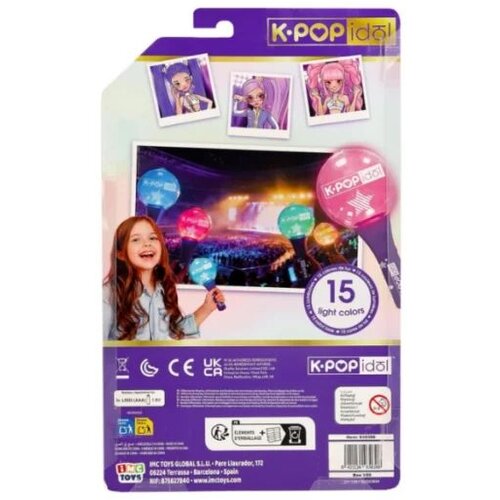 KPop Demon Hunters Svjetleći &amp;scaron;tapić za djevojčice, Ljubičasti Slike