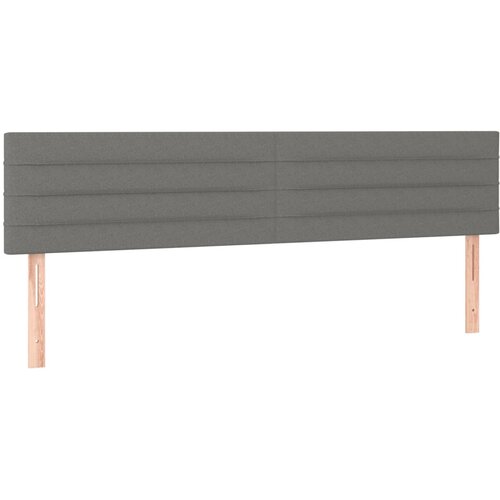  Uzglavlja tamnosiva 180x5x78/88 cm od tkanine Slike