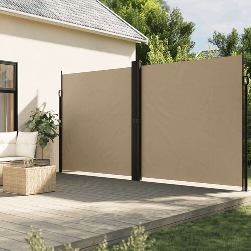  Bočna tenda na uvlačenje bež 200x600 cm Slike