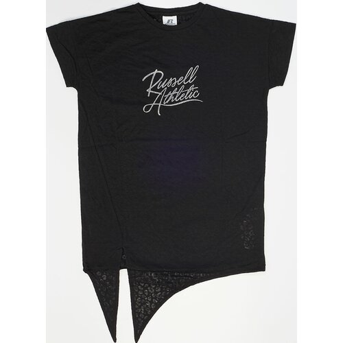 Russell Athletic ženska majica DEVOREE KNOTTED AOP TEE SHIRT crna A01301 Cene
