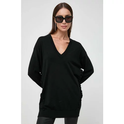 Pinko Vuneni pulover za žene, boja: crna, lagani