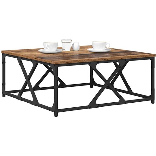  Kava Stol Staro drvo 70 x 70 x 30 cm Konstruirano drvo Slike