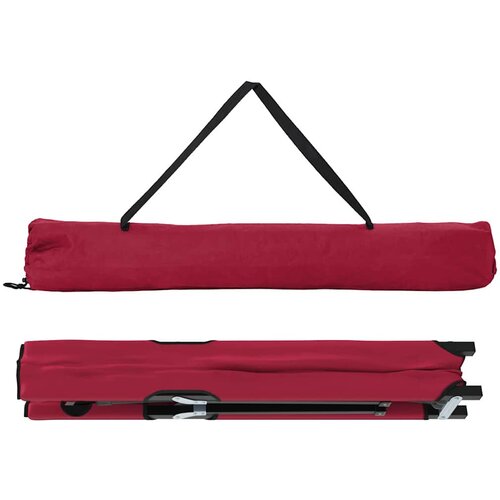  Sklopivi kamperski krevet Crvena 206 x 76 x 74 cm Slike