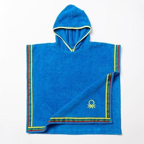Benetton Pončo kopalni otroški 65x65 cmv be-0818-bl, moder Cene