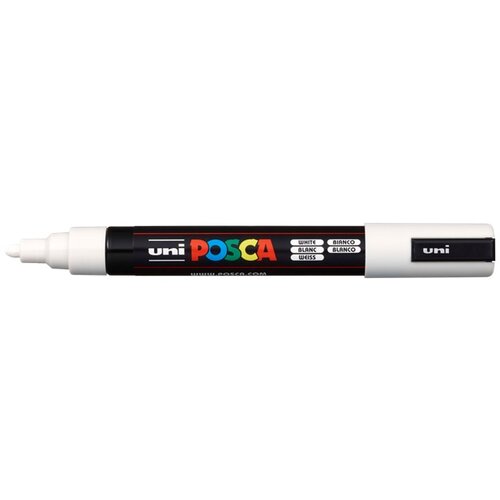  Marker UNI POSCA PC-5M 1.8 - 2.5 MM white (1) Cene