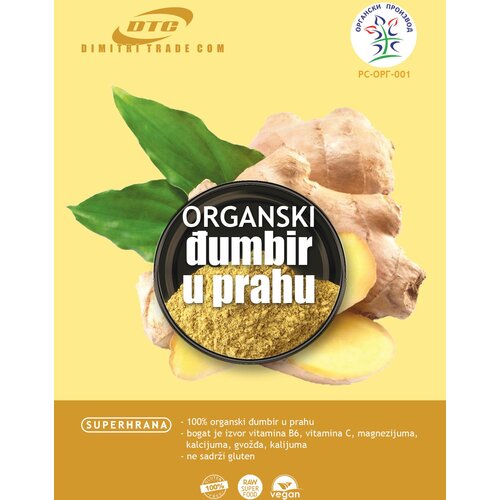 DIMITRI TRADE COM DTC Organski đumbir u prahu 1000g Slike