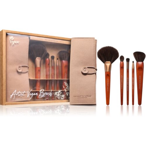 Too Cool For School Artist Vegan Brush Set set čopičev z etuijem Cene