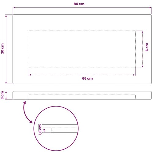  Pravokutni stolni vrh 80 x 20 x 3 cm Pravokutni - Tamno smeđa 90 x 55 x 3 5 cm Pravokutno Slike