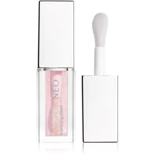 NEO MAKE UP Intense Serum Glossy Lipgloss sjajilo za njegu usana nijansa 03 Pinky Blink 5 ml Slike