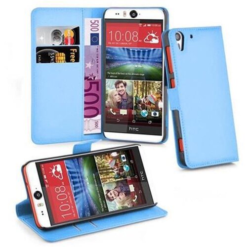 Cadorabo Ohi&scaron;je, združljivo z HTC Desire EYE v nebesno modra - Za&scaron;čitni ovitek z magnetnim zapiranjem, stoječo funkcijo in režo za kartice, (20557248) Cene