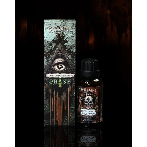 Villainy Ink dystopian brown (phase i) | warm brown enamel wash | satin finish Cene