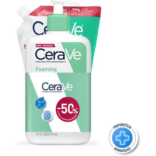 CeraVe CRV REFILL 473 ML + Foaming Cleanser 473 ML Cene