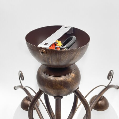 Brilagi - LED plafonski luster ANTICO 5xE27/60W/230V bronza patina Slike