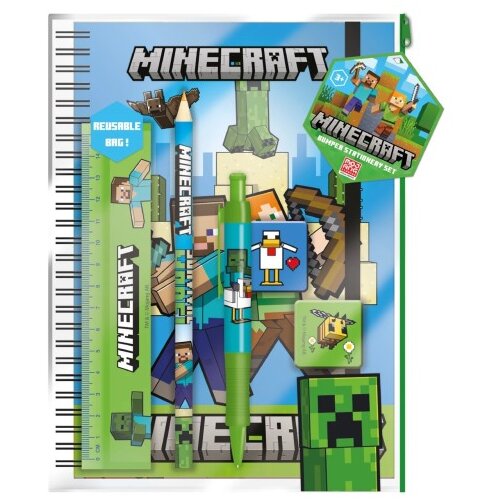 Pyramid International PYRAMID DST MINECRAFT A5 BUMPER pisarni&amp;scaron;ki set Slike