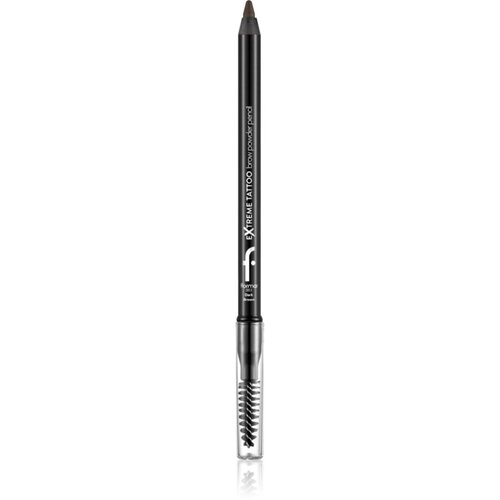 Flormar Extreme Tattoo Brow Powder Pencil dolgoobstojni svinčnik za obrvi s pudrastim učinkom odtenek 003 Dark Brown 1.2 g Slike