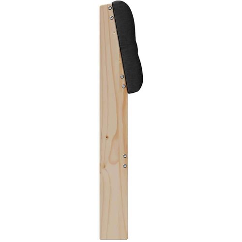  Tapecirani uzglavlje Crna 140 cm Čvrsto borovo drvo Slike