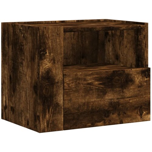 Maison Chic Stenska Nočna omarica - Nočna miza dimljen hrast 45x30x35 cm, (21689146) Slike
