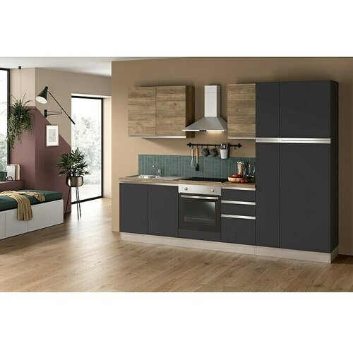 Marinelli Cucine Predsestavljena kuhinja Ametista (Širina: 285 cm, Z električnimi napravami) Cene