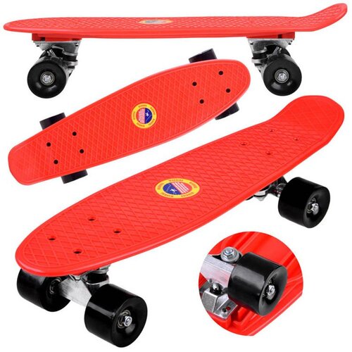  FISZKA skateboard za djecu do 50 kg CRVENA SP0575 Slike