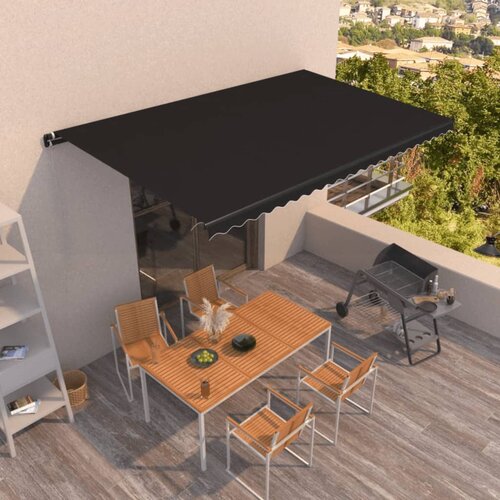 Tenda na ručno uvlačenje 500 x 350 cm antracit Slike
