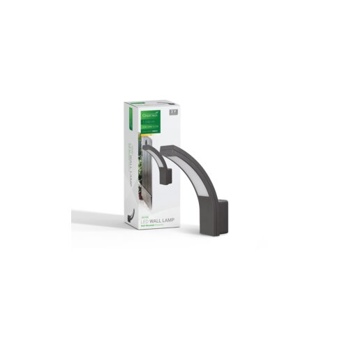 LED zidna svjetiljka bez senzora Green Tech 15W, 3000K, crna boja Cijene