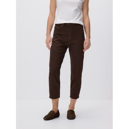 Reserved Mom stiliaus džinsai su trumpesne kle&scaron;ne - dark grey jeans Cijene