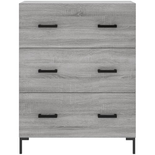  Visoka komoda siva sonome 69,5x34x180 cm od konstruiranog drva Slike