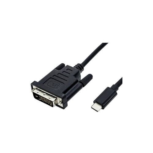 Roline USB-C&amp;reg; / DVI adapterski kabel USB-C&amp;reg; vtič\, DVI-D 24+1-polni vtič 2.00 m črna 11.04.5831 USB-C&amp;reg;-Display kabel, (20429888) Slike