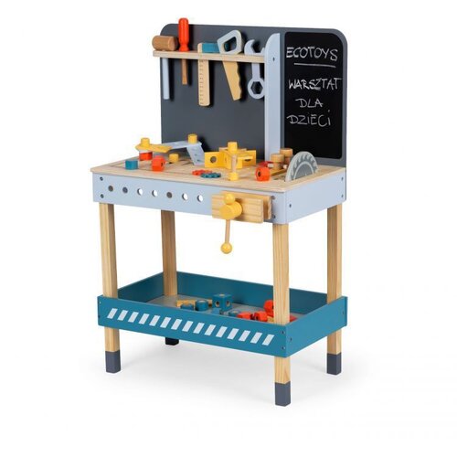ECO TOYS Ecotoys Stol za igru Mali Majstor od 47 elementa Slike