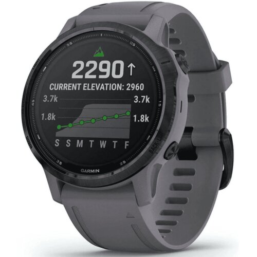 Garmin Fenix 6S Pro Solar, Amethyst Steel/Shale Gray pametna ura, (20502553) Cene